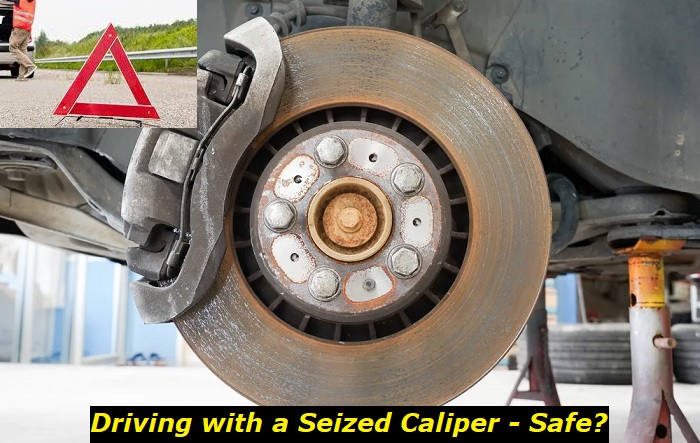 driving with seized caliper